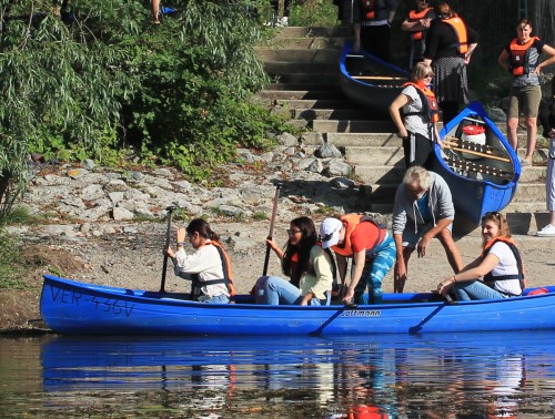 Hannover Treppe Graben 4er blau Roger